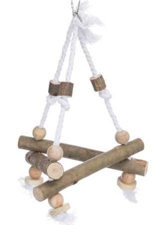 Natural Living swing on rope, 27 × 27 × 27 cm