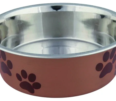 Stainless steel bowl with plastic coating, 0.3 l/diam. 12 cm