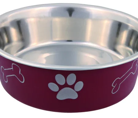 Stainless steel bowl with plastic coating, 0.45 l/diam. 14 cm