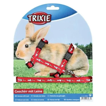 Harness wth leash for rabbits, nylon, 25–44 cm/10 mm, 1.25 m