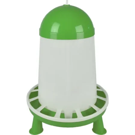 Feeding trough with feet Poultry Twist Green & White, 3kg