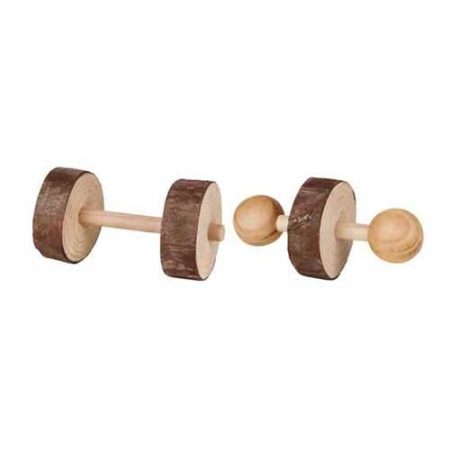 Natural Living dumbbells, ø 4.5 × 9 cm, 2 pcs.