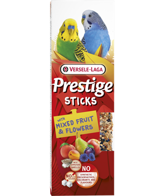 Prestige Sticks Budgie with Mixed Fruit & Flowers