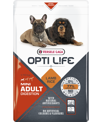 Opti Life Mini Adult Digestion with Lamb, 2.5kg