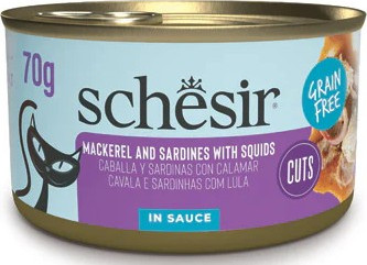 Schesir 70g CUTS Mackerel w/ Sardines & Squid