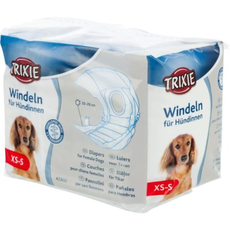 Diapers for female dogs – (Size: XS - S) ( Contents: 12pcs) (Waist Circum.: 20 – 28cm)