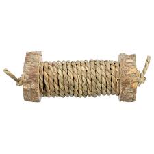 Playing roll with sea grass, wood, ø 5 × 18 cm