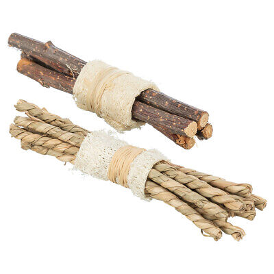 Set Sticks with loofah, wood/sea grass, 2 pcs., 10 x 3 cm