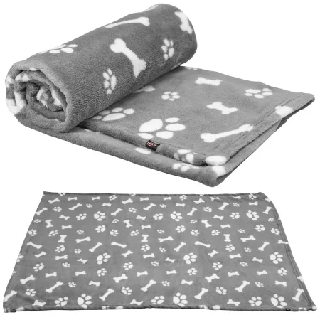 Kenny blanket, plush, 75 x 50 cm, grey