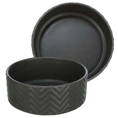 BE NORDIC bowl, ceramic/rubber, 1.2 l/ø 18 cm, black
