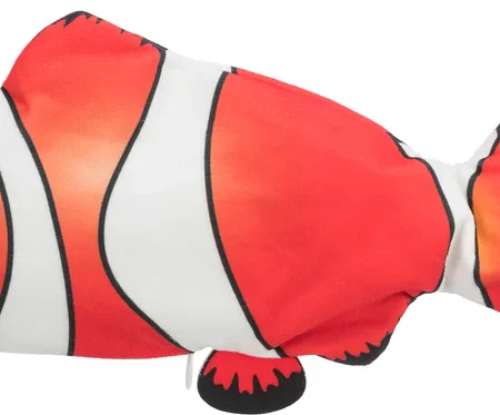 Wriggle fish fabric, catnip, 26 cm
