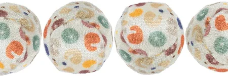 Toy balls with leopard print, diam. 4 cm, 4 pcs.