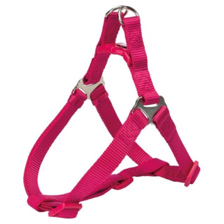 Premium One Touch Harness (Colour: Fuchsia) (Size: M) (Measurements: 50 – 65cm/20mm) (Stomach Circum.: 50 - 65cm)