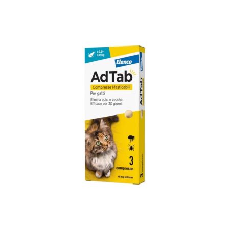 ELANCO ADTAB ANTIPARASITIC 2.0-8.0 KG CHEWABLE TABLETS