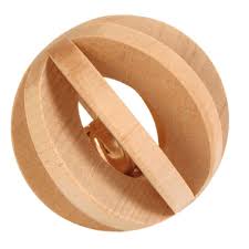 Slat ball with bell, ø 6 cm