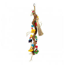 Wooden toy with wicker balls, 56 cm