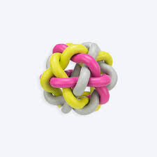 Knotted ball, natural rubber, ø 10 cm