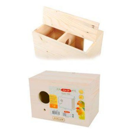 Zolux Wooden Lovebird Nest, 23x14x16 cm