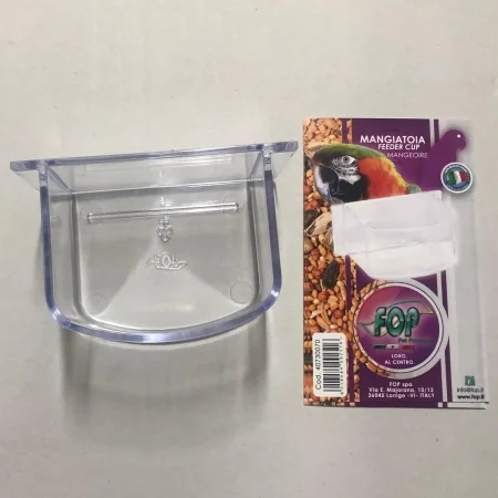 Transparent Parrot Feeder
