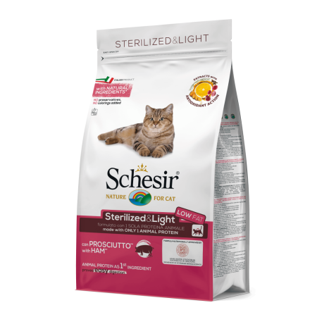 Schesir Cat Sterilised & Light Ham 2kg