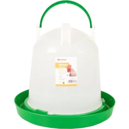 Water dispenser Chicken Chick Twist Round Green & White, 7Ltr