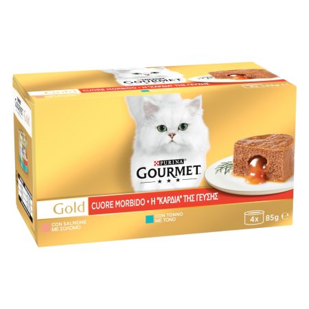 Gourmet Gold Melting Hearts (Salmon & Tuna), 4pcs