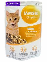 IAMS KITTEN POUCH CHICKEN IN GRAVY 85G