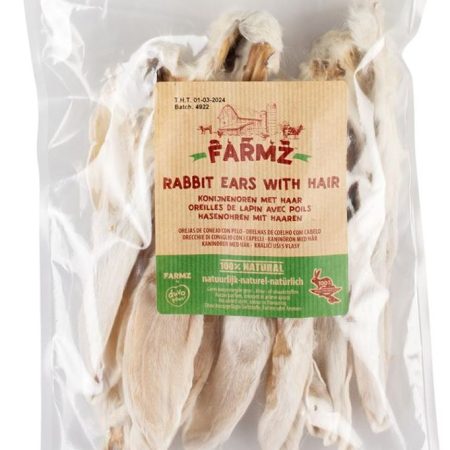 DUVO+ FARMZ RABBIT EARS W/HAIR 100G