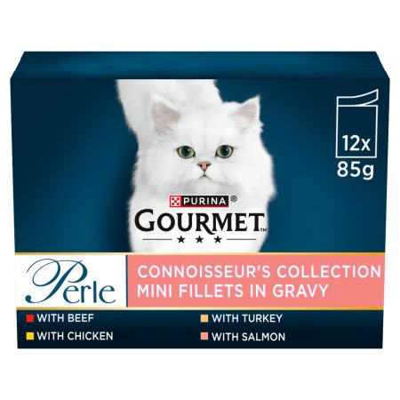 Gourmet Pouches Connoisseurs Collection in gravy, 12 pack