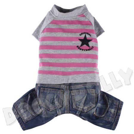 Pink +Grey Star with pants