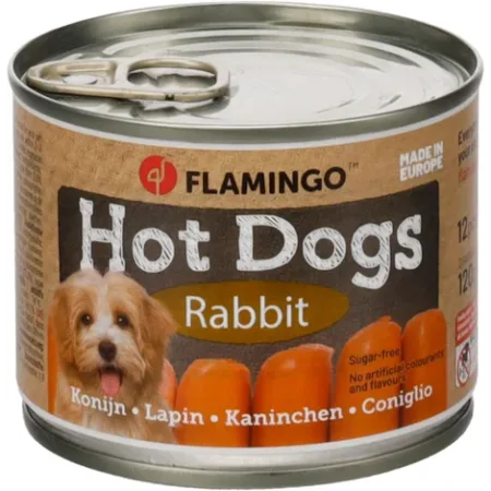 Flamingo Mini Hot Dogs for Dogs - 12 pcs