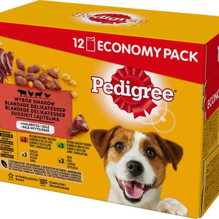 PEDIGREE Multipack Portion Bag Beef Selection 4 Varieties  in Sauce 12x100g
