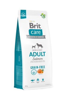 BRIT DOG ADULT S/M SALMON, 12KG