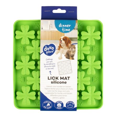 DUVO+ LICK MAT FLOWER GREEN
