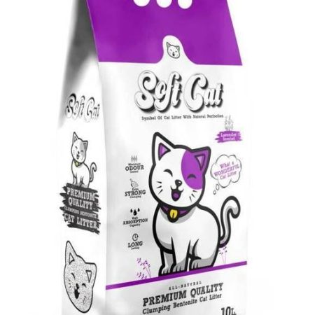 SOFT CAT LITTER LAVENDER SCENTED 10L