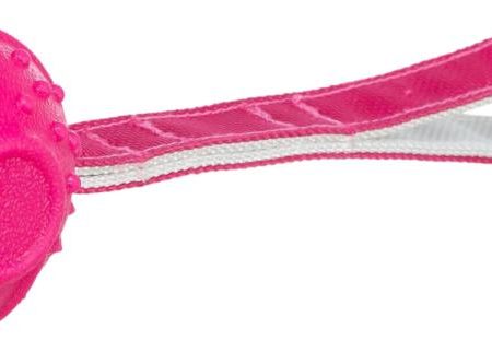 Soft & Strong ball on strap, TPR, 27 cm, pink