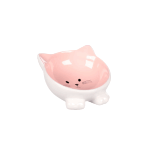 Feeding and drinking bowl Puzi Pink