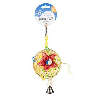 DUVO+ PARROT TOY FORAGE BAMBOO PINATA
