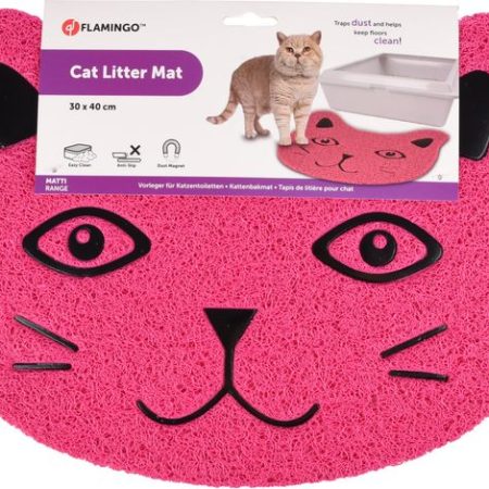 Cat litter tray mat Pancho Matti Fuchsia