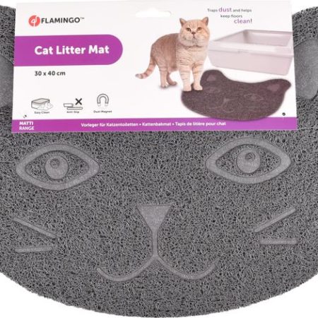 Cat litter tray mat Zelda Matti Grey