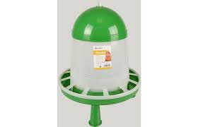 Feeding trough with feet Poultry Twist Green & White, 6kg